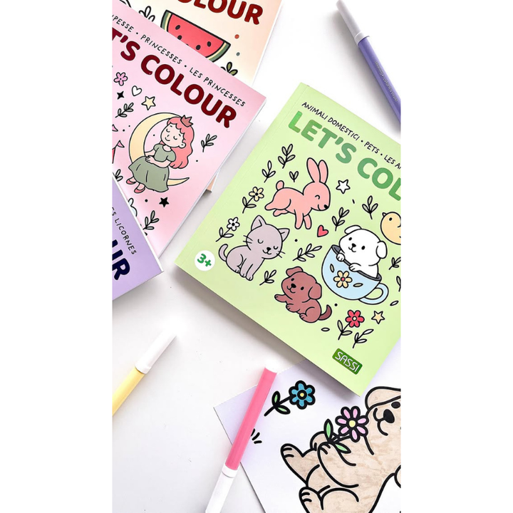 Sassi Colouring Book Square - Pets