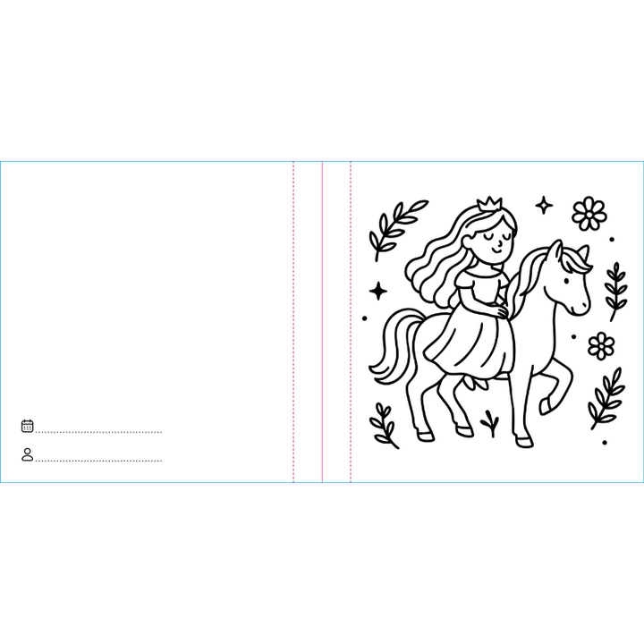Sassi Colouring Book Square - Princesses