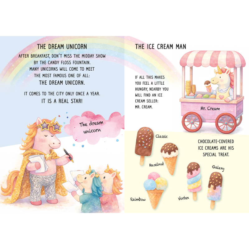 Sassi Day & Night Double-Sided Puzzle & Book Set - Unicorns