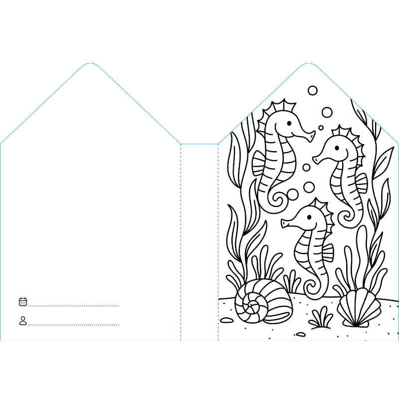 Sassi Colouring Book House - Sea
