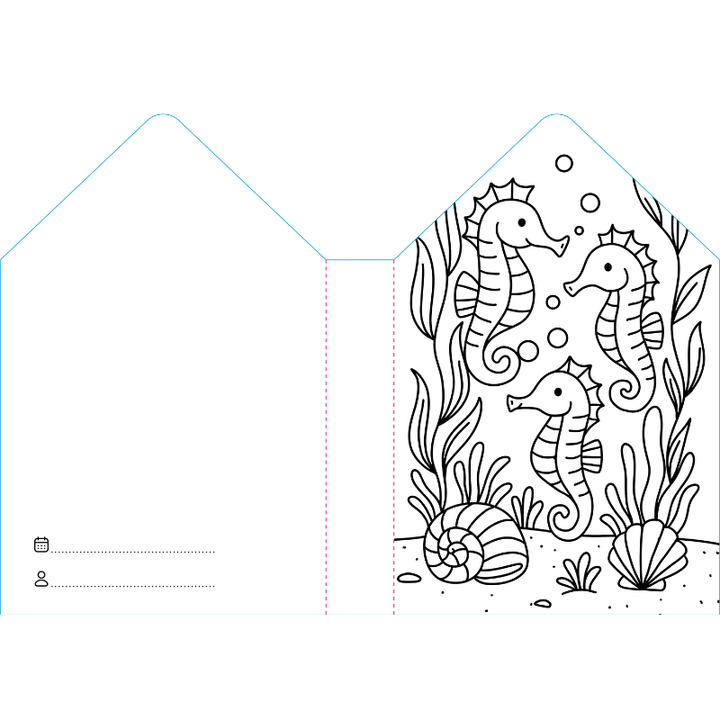 Sassi Colouring Book House - Sea