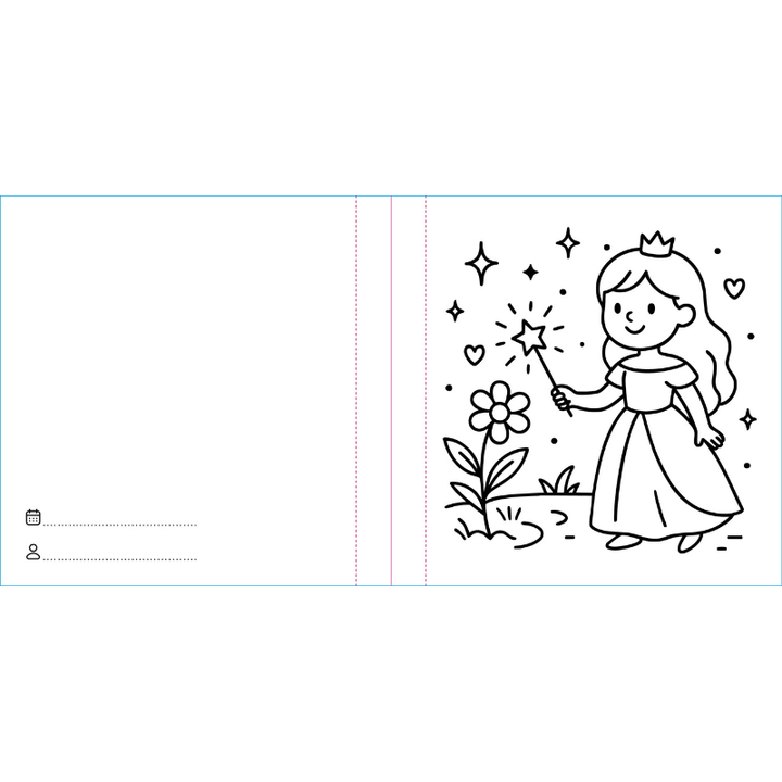 Sassi Colouring Book Square - Princesses