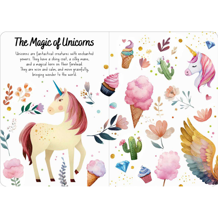 Sassi Magic Water Puzzle & Book Set - Unicorns