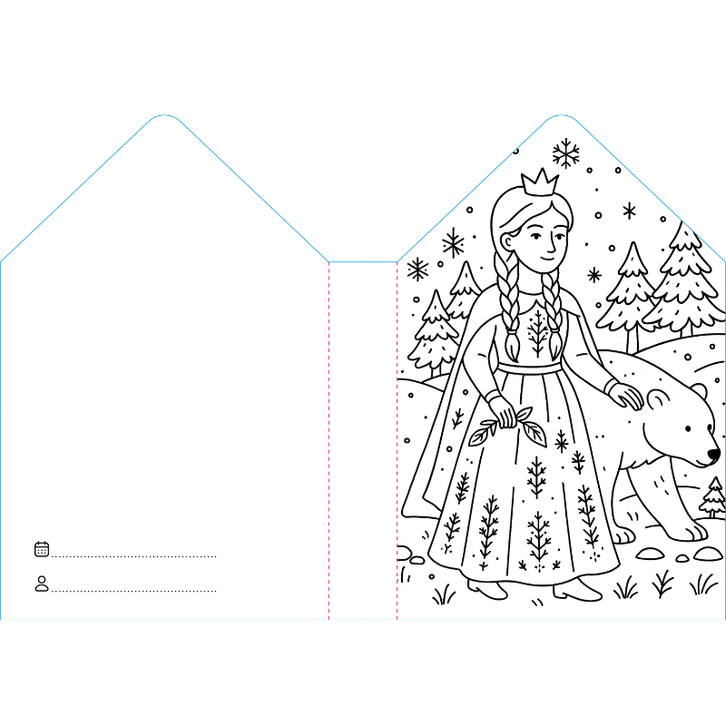 Sassi Colouring Book House - Princesses