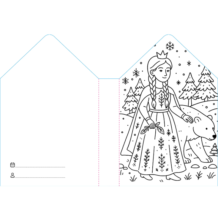 Sassi Colouring Book House - Princesses