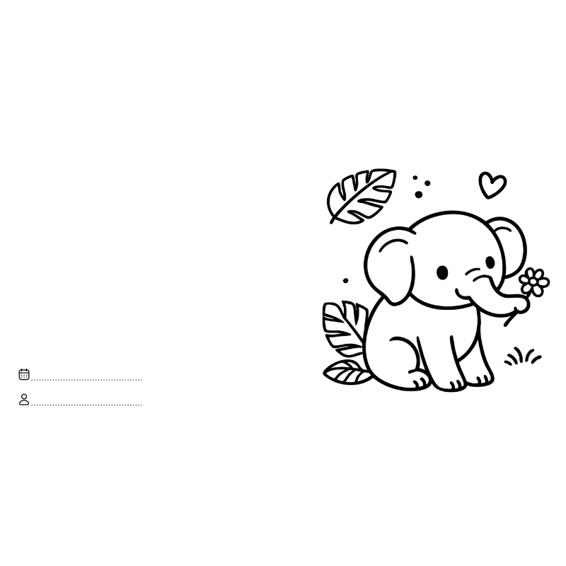 Sassi Colouring Book Square - Jungle Animals