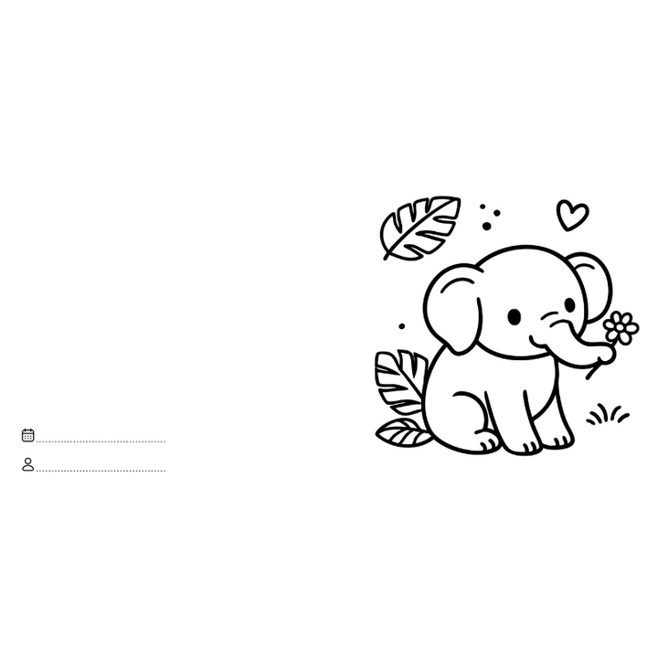 Sassi Colouring Book Square - Jungle Animals