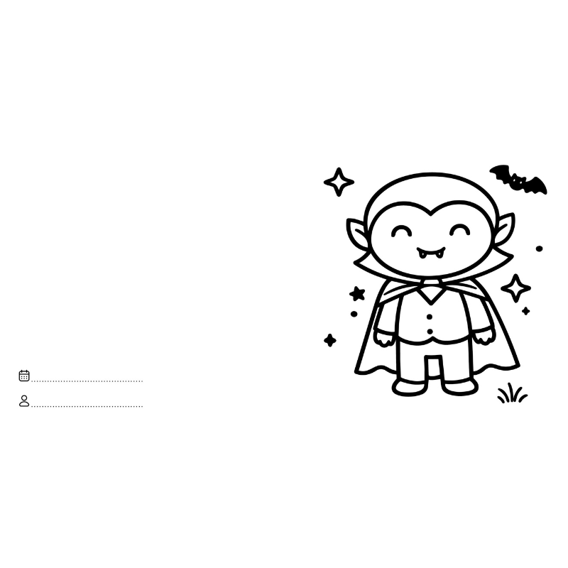Sassi Colouring Book Square - Halloween