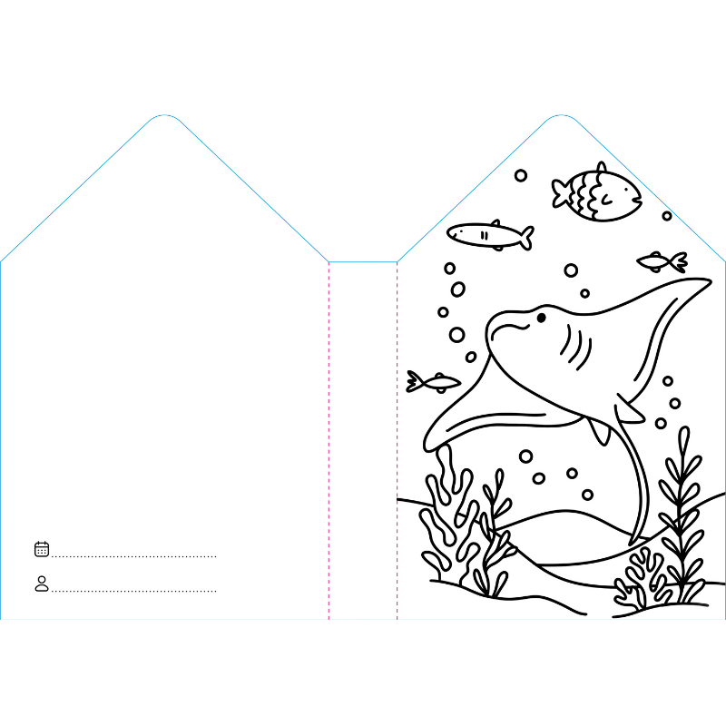 Sassi Colouring Book House - Sea