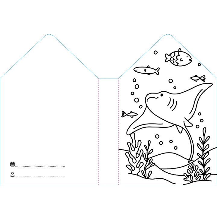Sassi Colouring Book House - Sea