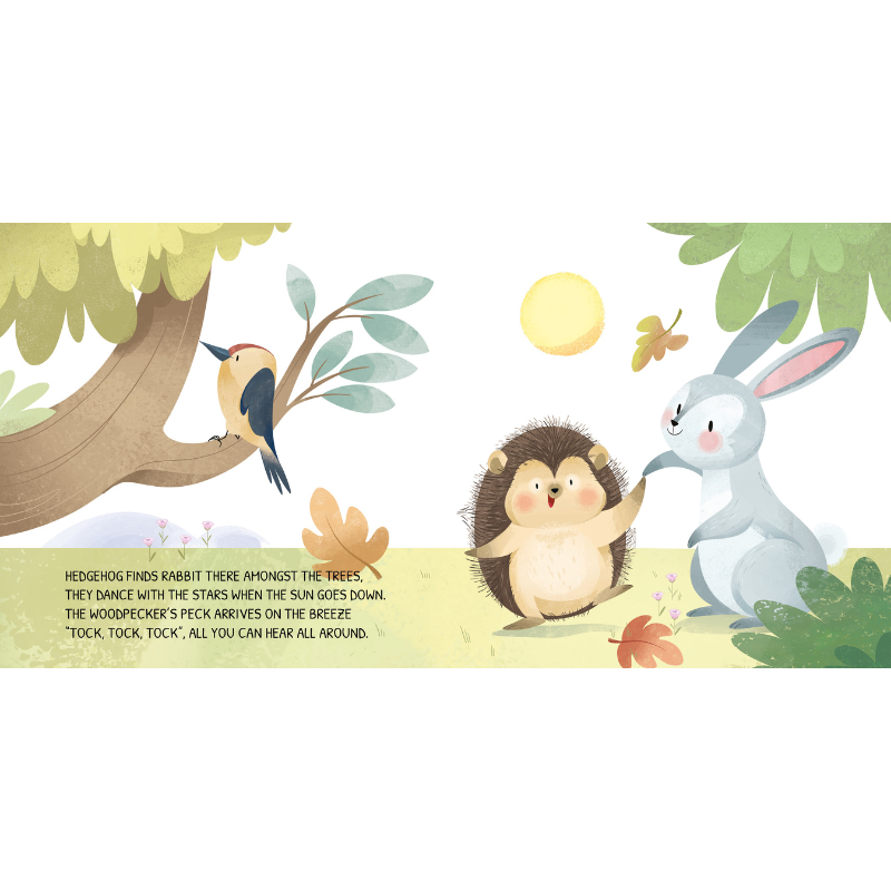 Sassi Board Book - Glow In The Dark - The Woodland