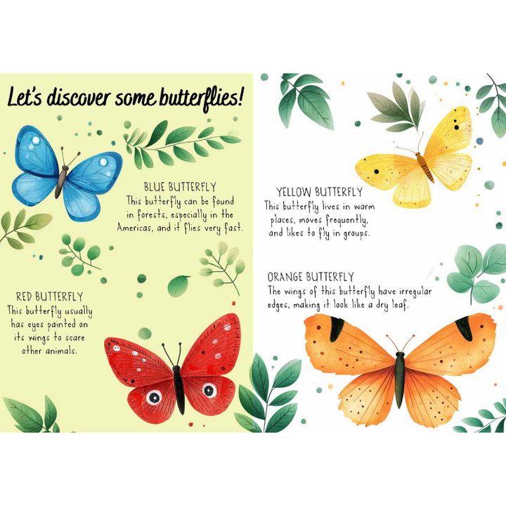 Sassi Magic Water Puzzle & Book Set - Butterflies