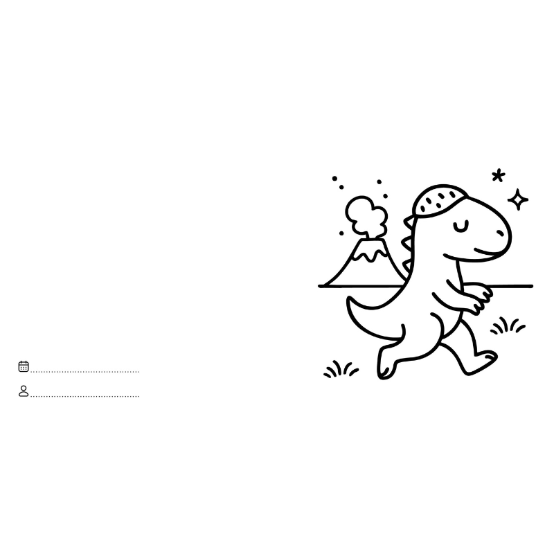 Sassi Colouring Book Square - Dinosaurs