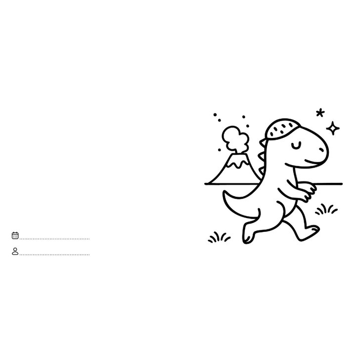 Sassi Colouring Book Square - Dinosaurs