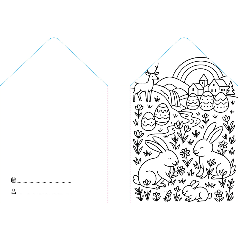 Sassi Colouring Book House - Easter