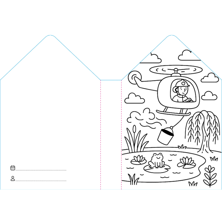 Sassi Colouring Book House - Firefighters