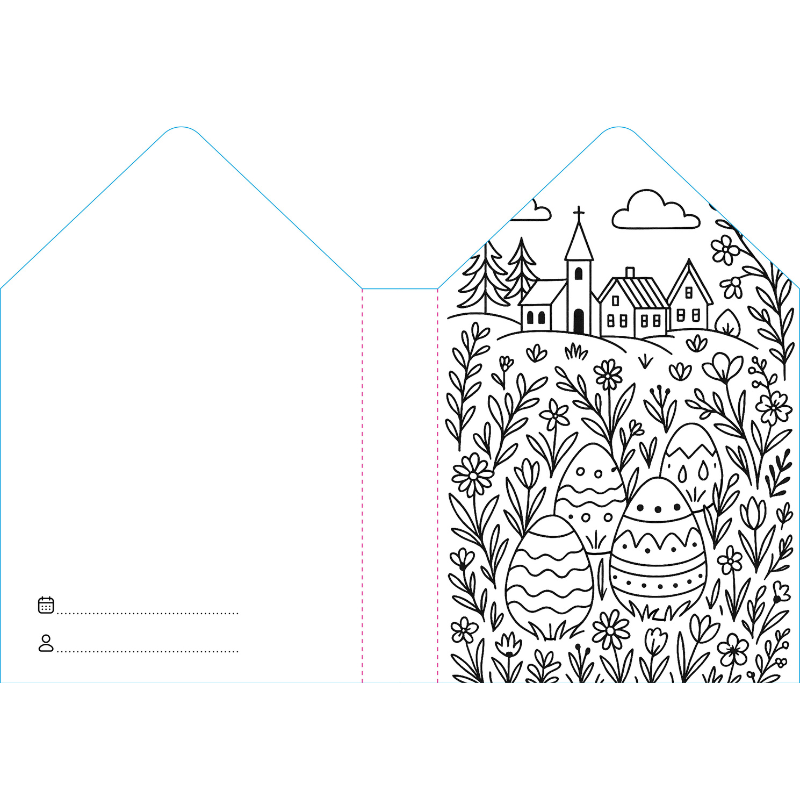 Sassi Colouring Book House - Easter