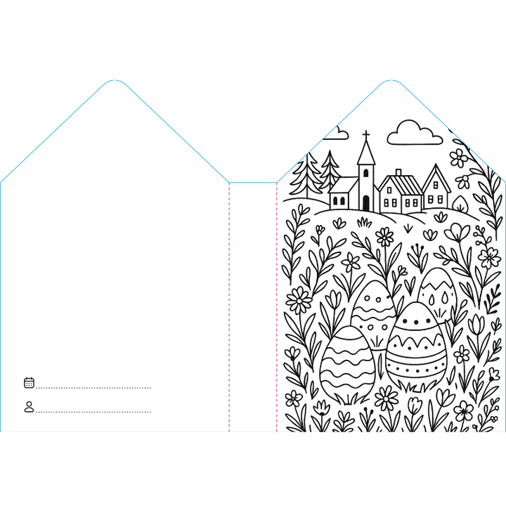 Sassi Colouring Book House - Easter