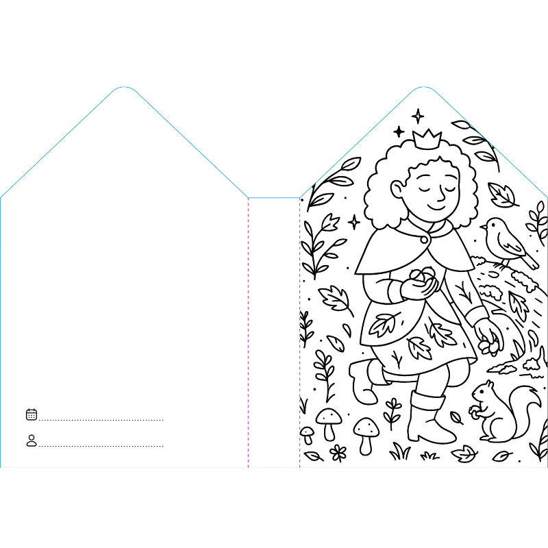 Sassi Colouring Book House - Princesses