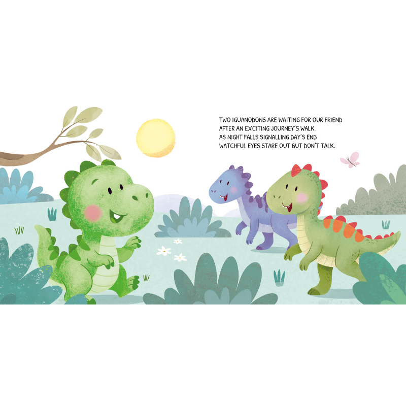 Sassi Board Book - Glow In The Dark - Dinosaurs