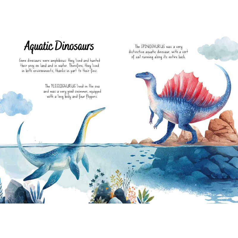 Sassi Magic Water Puzzle & Book Set - Dinosaurs