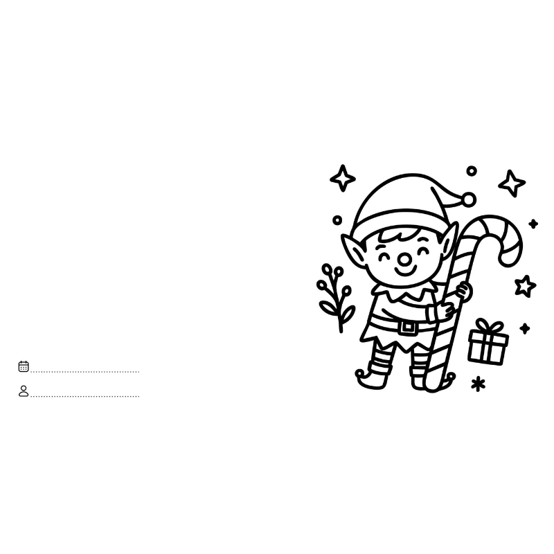 Sassi Colouring Book Square - Christmas