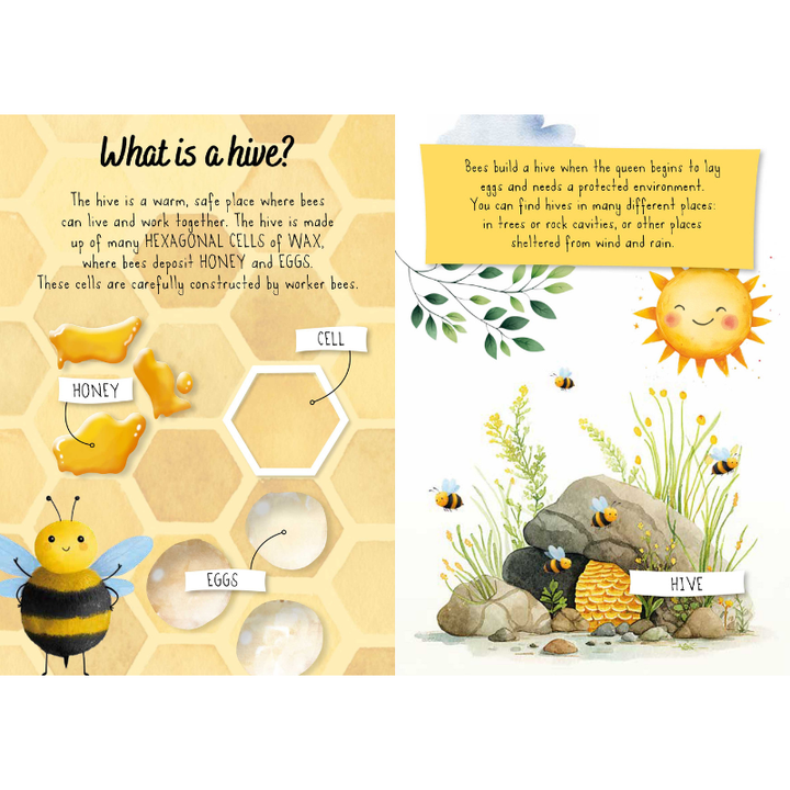 Sassi Magic Water Puzzle & Book Set - Bees