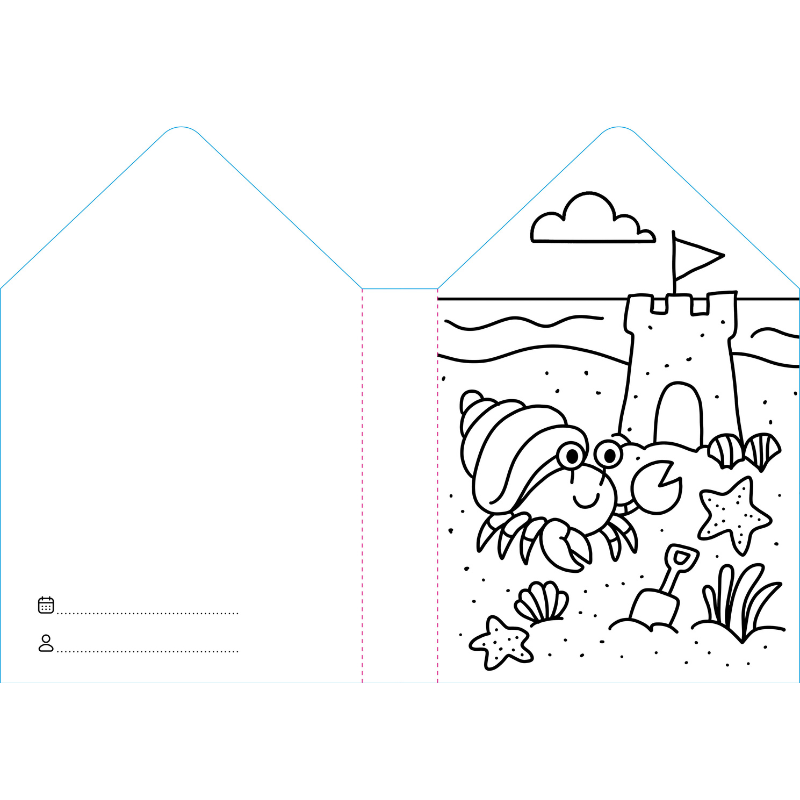 Sassi Colouring Book House - Sea