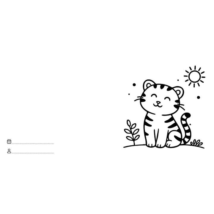 Sassi Colouring Book Square - Jungle Animals