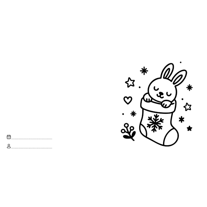 Sassi Colouring Book Square - Christmas