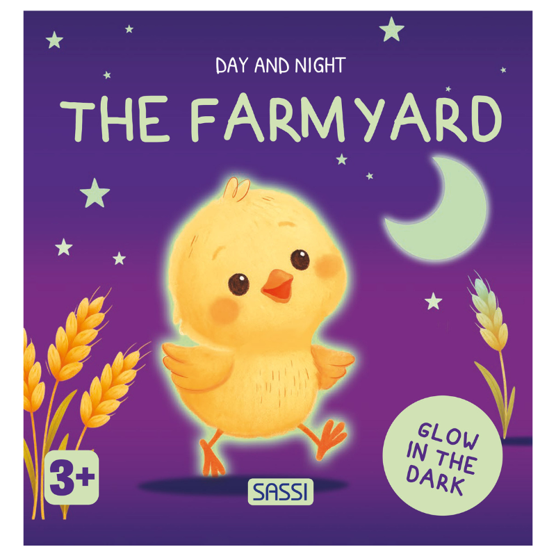 Sassi Board Book - Glow In The Dark - The Farmyard