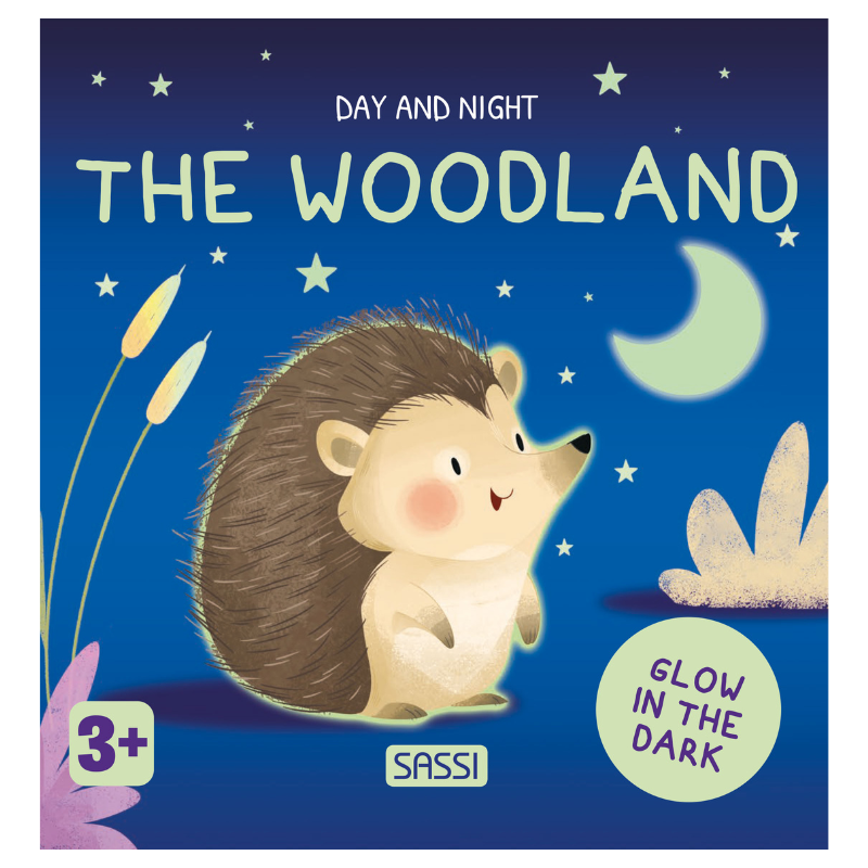 Sassi Board Book - Glow In The Dark - The Woodland