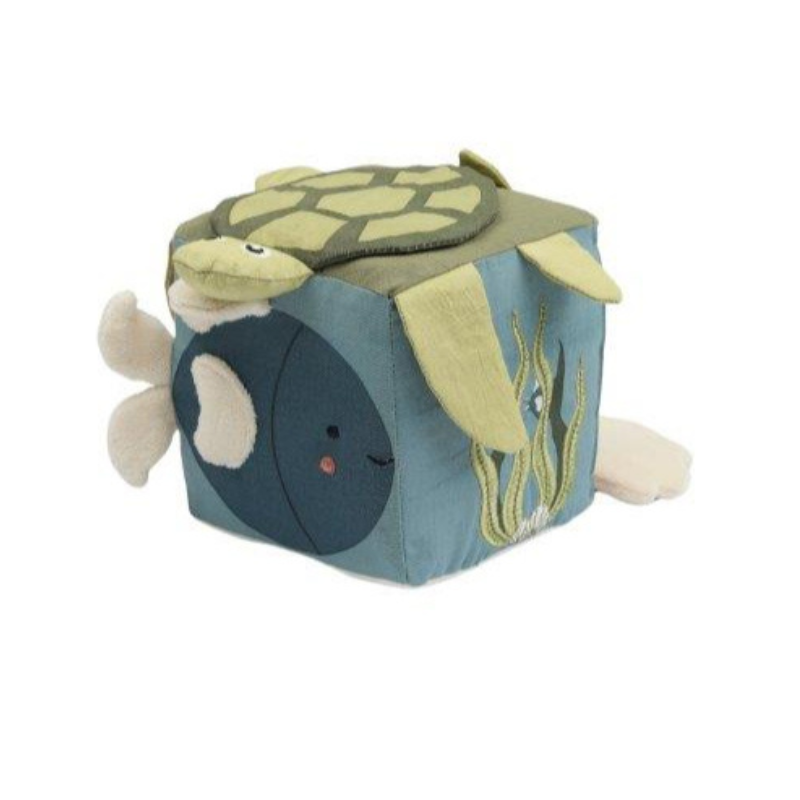 Fabelab Fabric Cube - Sea, 12 cm