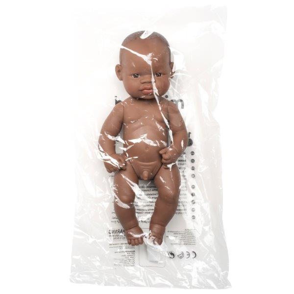 Miniland Doll - Anatomically Correct Baby African Boy, 32 cm