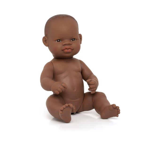 Miniland Doll - Anatomically Correct Baby African Boy, 32 cm