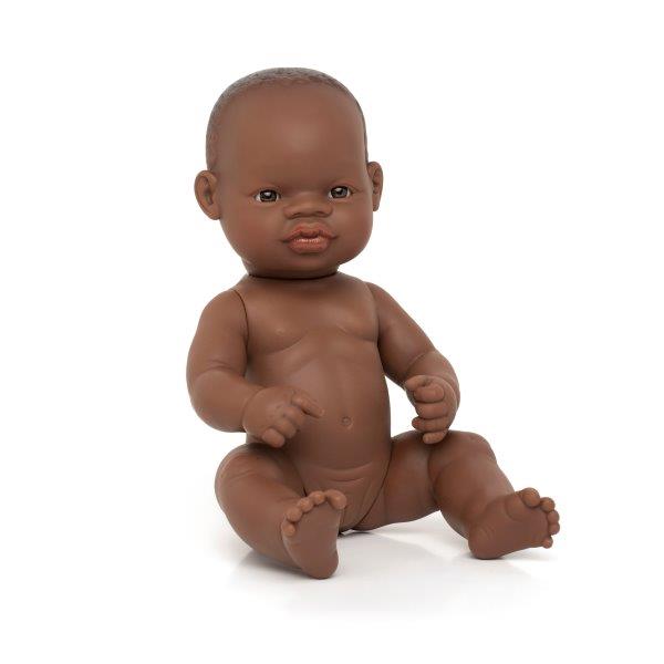 Miniland Doll - Anatomically Correct Baby African Girl, 32 cm
