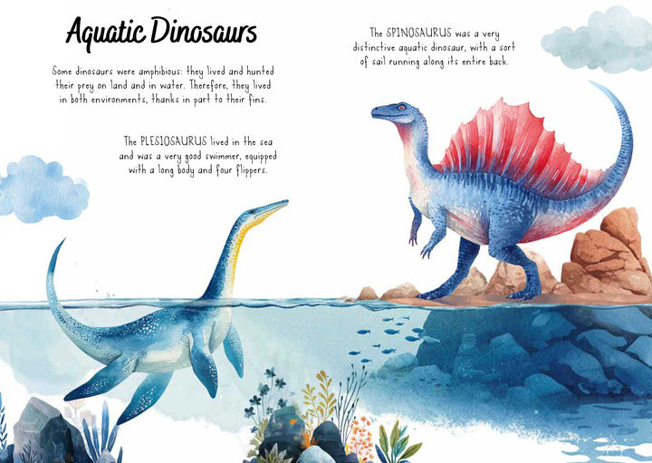 Sassi Magic Water Puzzle & Book Set - Dinosaurs