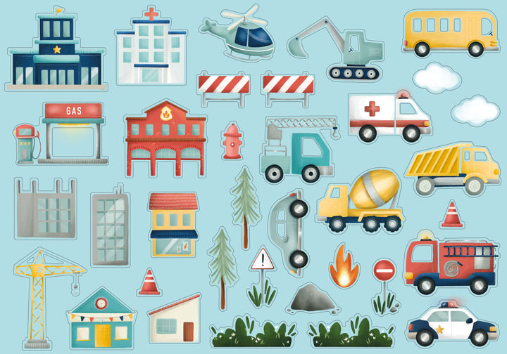 Sassi Magnetic Box Set - Vehicles