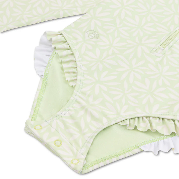 Swim Essentials UV Long Sleeved Swimsuit Rashguard, Matcha Green
