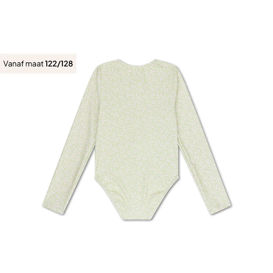 Swim Essentials UV Long Sleeved Swimsuit Rashguard, Matcha Green