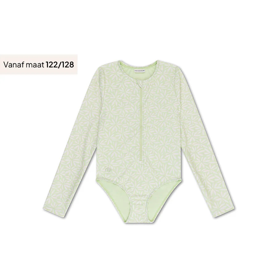 Swim Essentials UV Long Sleeved Swimsuit Rashguard, Matcha Green