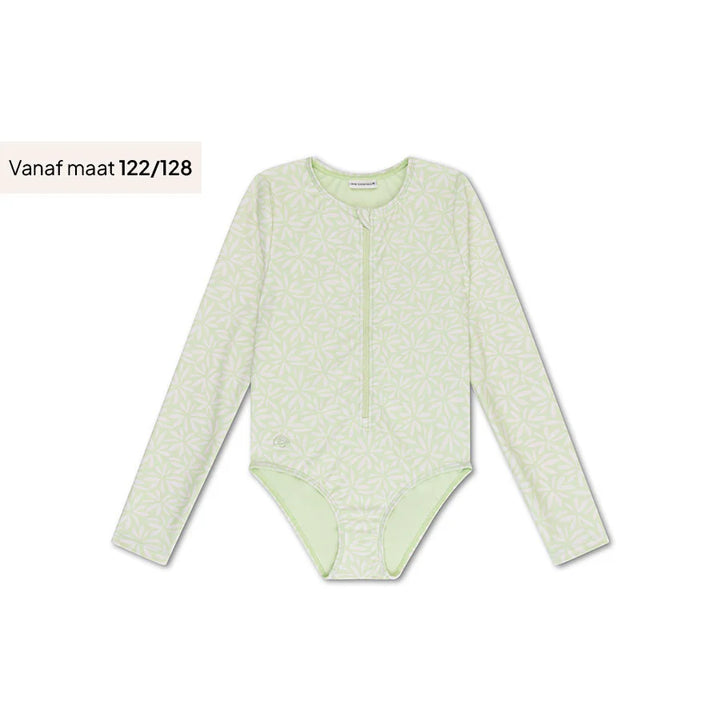 Swim Essentials UV Long Sleeved Swimsuit Rashguard, Matcha Green
