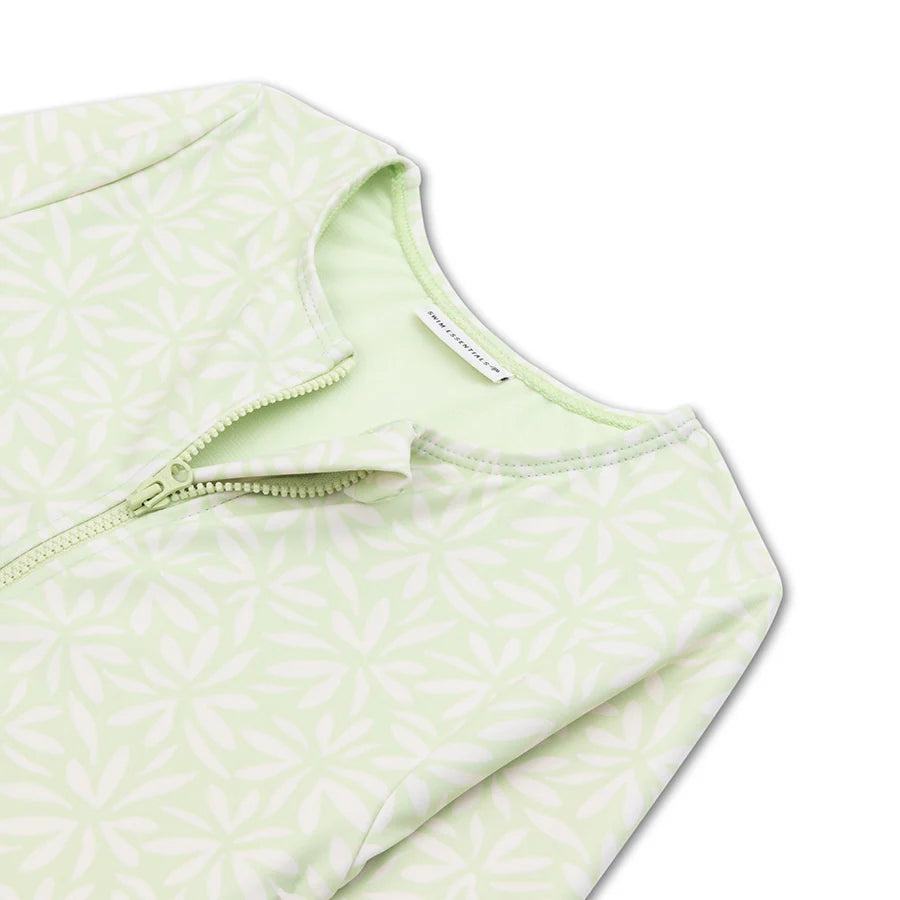 Swim Essentials UV Long Sleeved Swimsuit Rashguard, Matcha Green