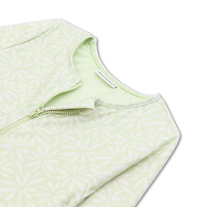 Swim Essentials UV Long Sleeved Swimsuit Rashguard, Matcha Green