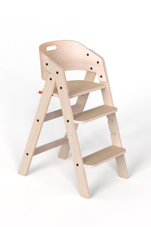 Mamatoyz My Chair Foldable Wooden High Chair, Natural