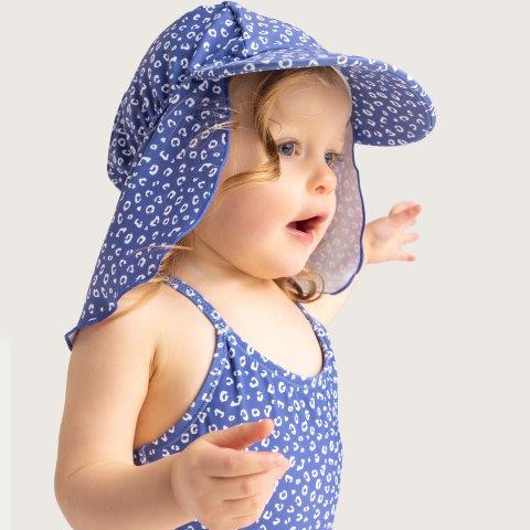 Swim Essentials UV Swim Hat, Blue Leopard