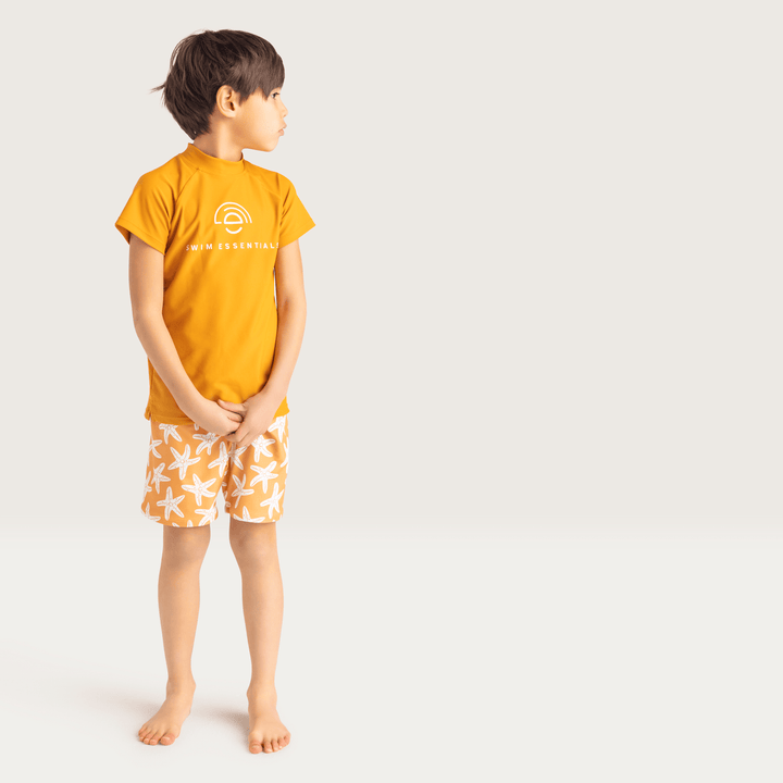 Swim Essentials UV Short Sleeved Rashguard, Pure Tones Yellows