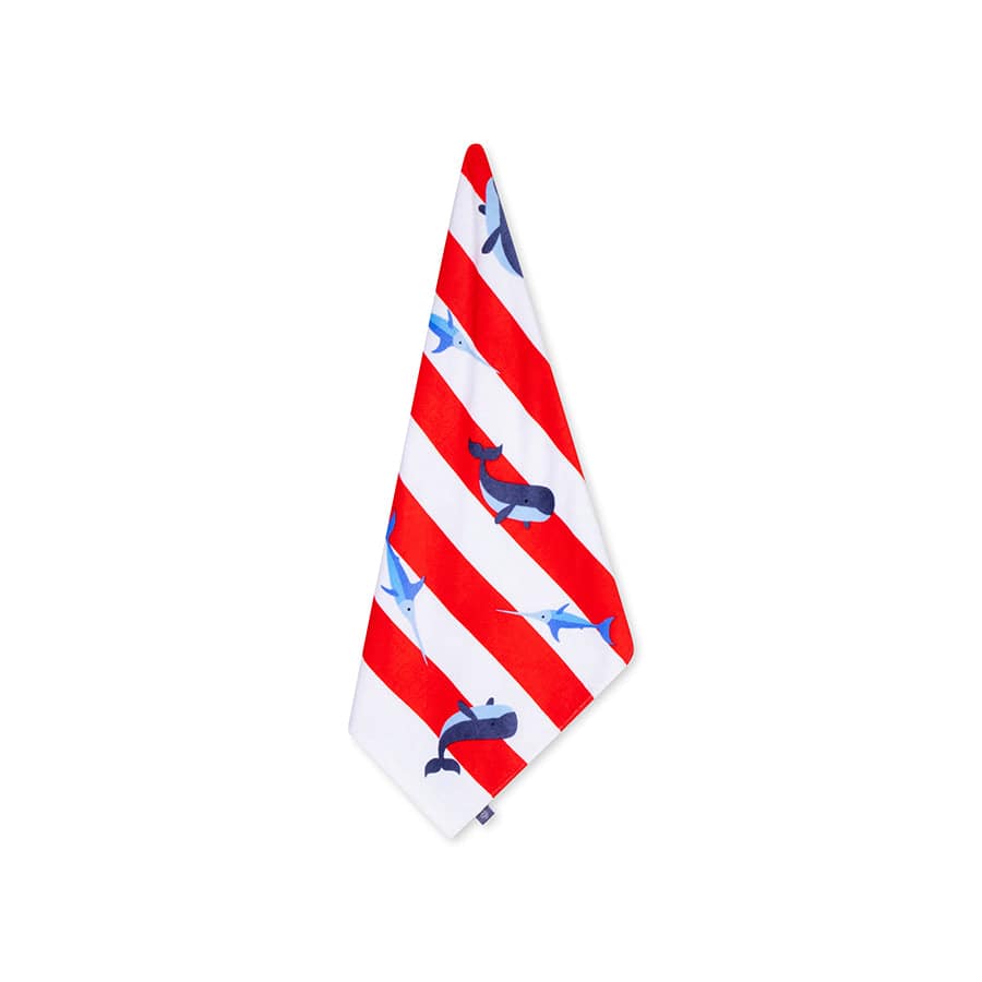 Swim Essentials Luxe Beach Towel - Ocean Stripes, 135 x 65 cm
