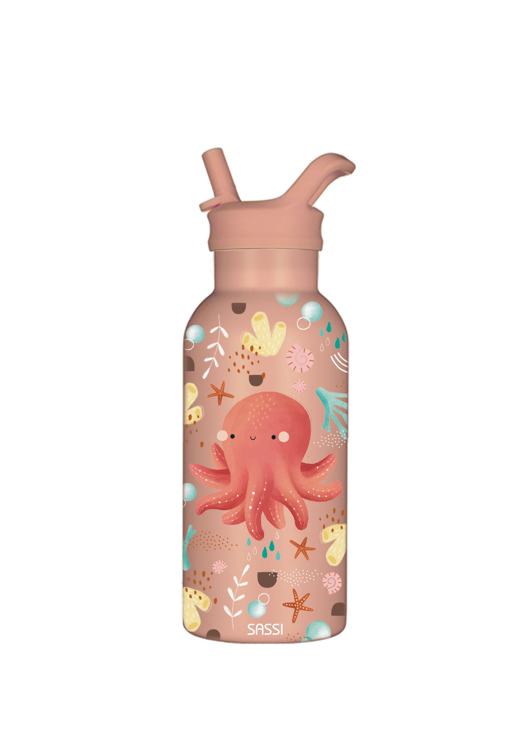 Sassi Vacuum Insulated Stainless Steel Drink Bottle 350 ml - Slurpy The Octopus