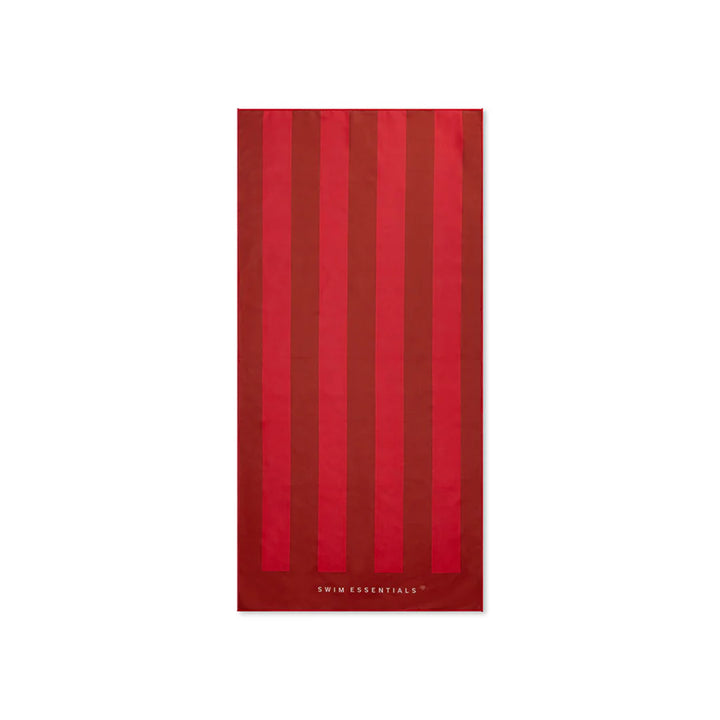 Swim Essentials Luxe Recycled Microfiber Beach Towel, Oh Crab Red, 135 x 65 cm